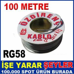 100 Metre Kablo 0008 Rg-58 Telsiz Anten Kablosu
