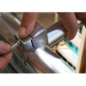 Takas Yuvarlak Küpeşte Alüminyum Balkon Çamaşır Kurutma Askısı