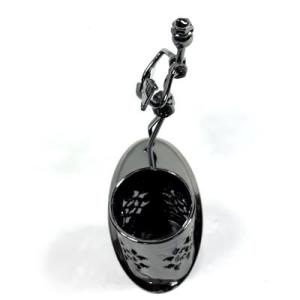 Müzisyen Modeli 7 Demir Masa Üstü Kalemlik 13x13x6 Cm