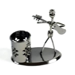 Müzisyen Modeli 7 Demir Masa Üstü Kalemlik 13x13x6 Cm