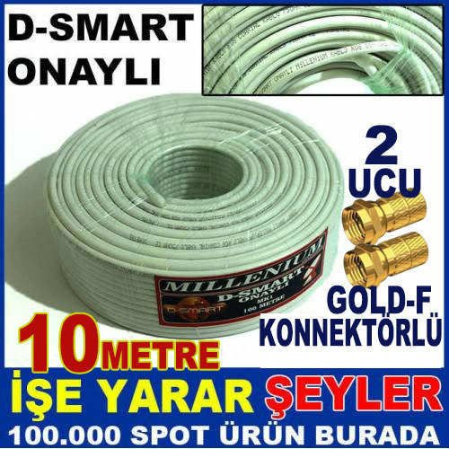 10 MT ORJİNAL D-SMART ONAYLI HAZIR ANTEN KABLOSU