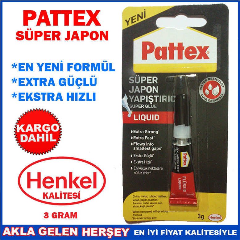PATTEX EXTRA GÜÇLÜ SÜPER JAPON YAPIŞTIRICI 3 GR-3