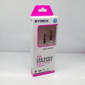Syrox Aux Kablosu Araç İçi ve Ev İçin 3.5mm Jack 1 metre C-20