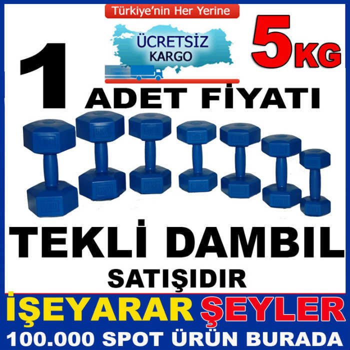 TEK 5kg KÖŞELİ DAMBIL SAĞLIKLI ZİNDE YAŞAM K.DH