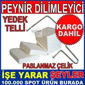ÜcretsizKargo PASLANMAZ ÇELİK PEYNİR DİLİMLEYİCİ YEDEK TEL HEDİYE