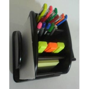 Masa üstü ahşap kalemlik 6 bölmeli 360 DERECE dönebilen AHŞAP KALEMLİK NOTLUK,masaüstü organizer