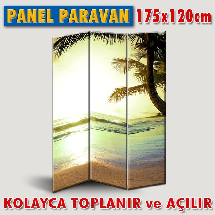 GÖRSELLİ KATLANIR PANEL BÖLME SİSTEMİ - TROPİK CENNET KUMSAL
