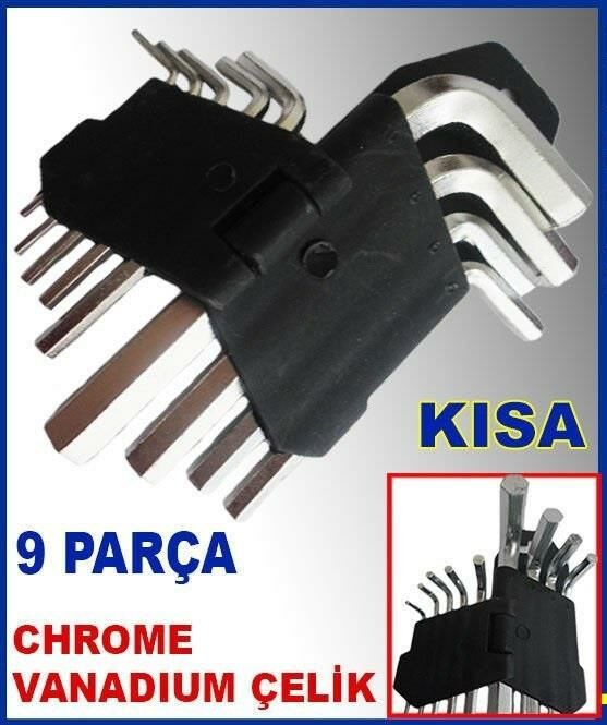 9 PARÇA ALTIGEN ÇELİK KISA ALYAN TAKIMI