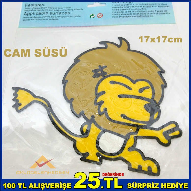 SİHİRLİ MAGİC JEL VİTRAY ARSLAN DEKOR CAM SÜSÜ