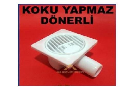 Süzekli koku yapmaz 1.kalite su gideri sifonu KOKU YAPMAZ DÖNERLİ LÜKS YER SİFONU 10x10cm Standart