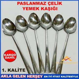 DÜZ DESEN PASLANMAZ ÇELİK 1. KALİTE YEMEK KAŞIĞI