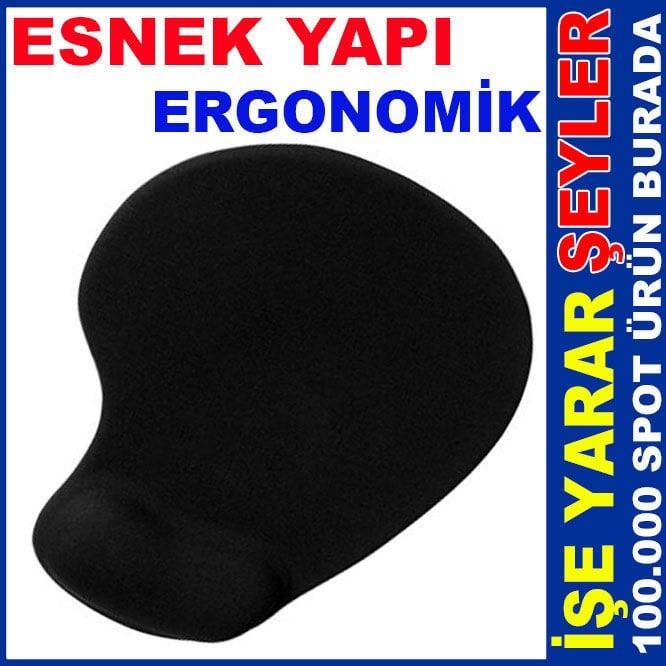 ERGONOMİK VE ESNEK SİLİKON DESTEKLİ MOUSE PAD