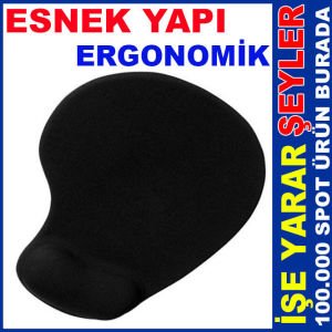 ERGONOMİK VE ESNEK SİLİKON DESTEKLİ MOUSE PAD
