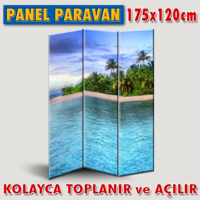GÖRSELLİ KATLANIR PANEL BÖLME SİSTEMİ - TROPİKTE MAVİLİK