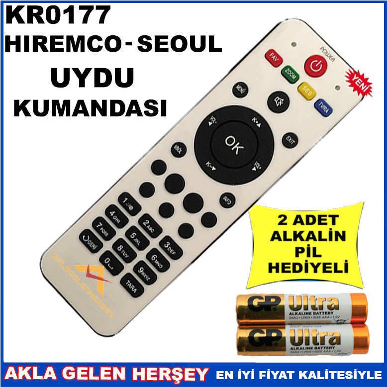 HİREMCO UYDU CİHAZI Receiver KUMANDASI KR0177