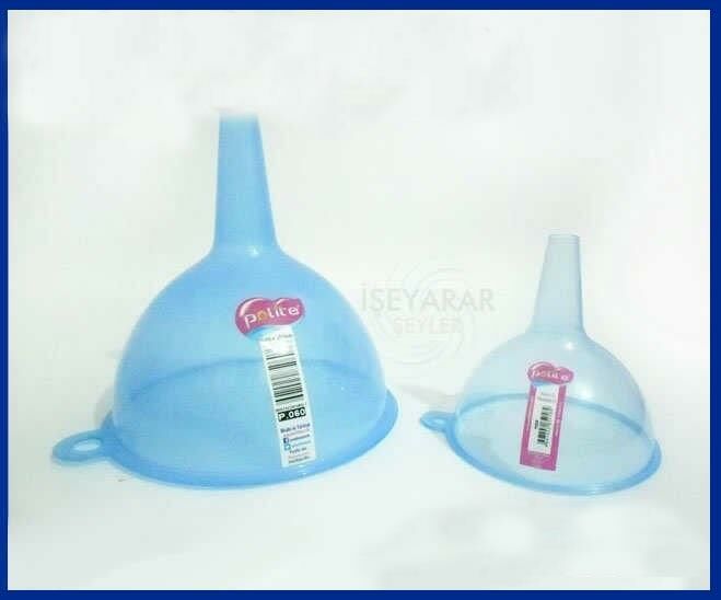 10x10cm Kaliteli Plastik Geniş Hazneli Huni