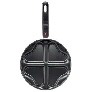 Papila Kek,omlet,crep,pasta için kalp hazneli geçmeli saplı yapışmaz  Romantik Tava kaliteli 24  cm