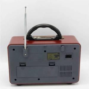 Meier M-113BT Nostaljik Usb-TfCard-Bluetooth Destekli FM Radyo Kırmızı 3 Band Müzik Kutusu
