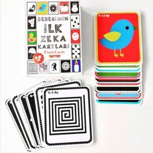 Bebeğimin İlk Zeka Kartları - Eğitici ve Zeka Gelitirici Bebek Kartları Orjinal Lisanslı Ürün