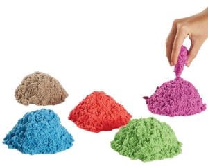 Renkli Kinetik Kum 500gr Uzay Kumu,Kinetic Sand,Sihirli Akıllı Kum,Premium Oyun Kumu Kurumayan Kum