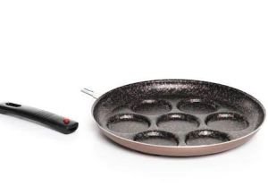 Papila Pancake Yanmaz Yapışmaz tak çıkar saplı  Granit Yüzey Tava kaliteli 28 cm  2 yıl Garantili