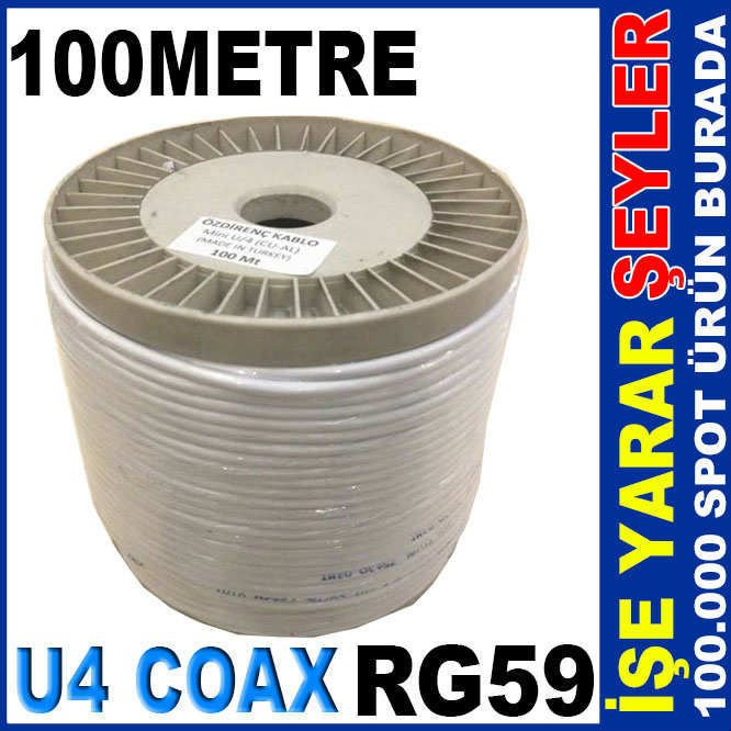 100mt KABLO 0057 RG59 U-4 UYDU TV ANTEN KABLOSU