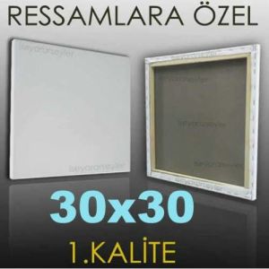 RESSAMLARA ÖZEL RESİM TUVALİ HAZIR TUAL 30x30