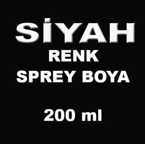 1.KALİTE BÜYÜK BOY 200-250ml SPREY BOYA KALICI ETKİLİ RENK SEÇENEKLERİYLE TÜM RENKLER MEVCUT -1 siyah
