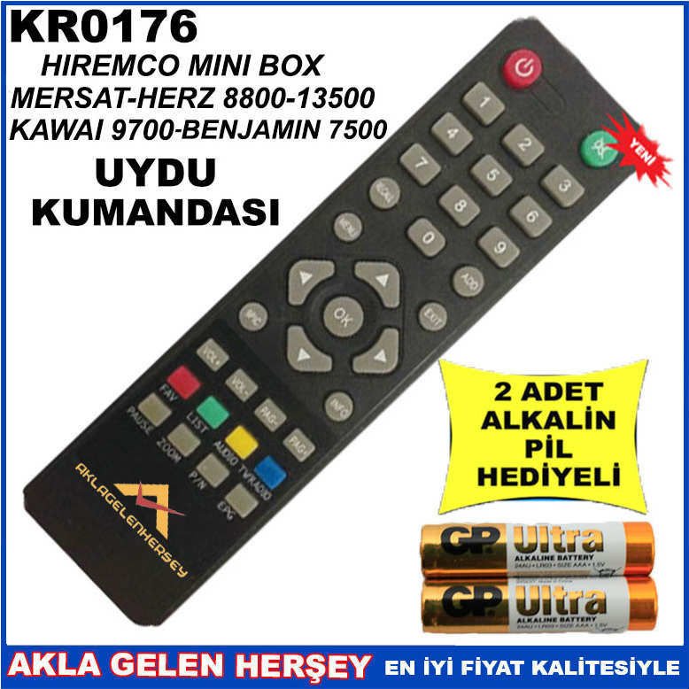 MERSAT UYDU CİHAZI Receiver KUMANDASI KR0176