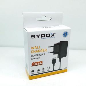 Syrox 0.6A Şarj Cihazı Samsung E1205 / E1190 / E1150 / D880 -J13K