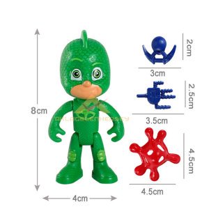 Pj Masks 4 Adet Oyun Karakterleri Action Figure Eğlenceli Sert Plastik PİJAMASKELİLER Oyuncaklar 8cm