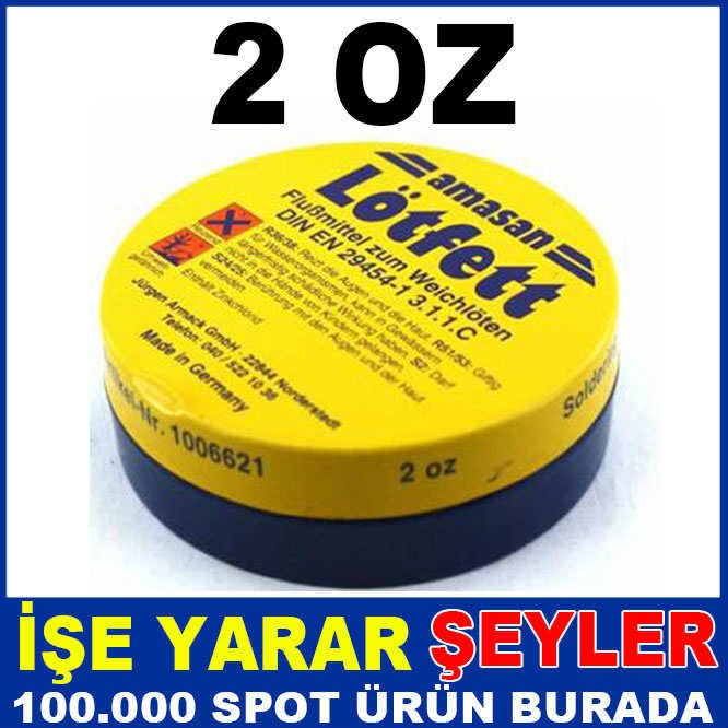 ALMAN MALI 1 KALİTE LEHİM PASTASI K-LP LÖTFETT LEHİM MALZEMESİ LEHİM PASTASI