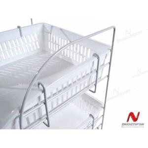 Lalezar Lzr-560 Çift Katlı Çok Amaçlı Metal Direkli Raf