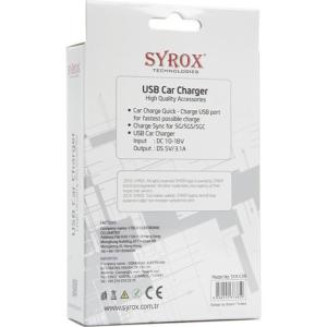 Syrox Araç İçi Şarj Cihazı (Lightning) İphone 3.1 Amper SYX-C39