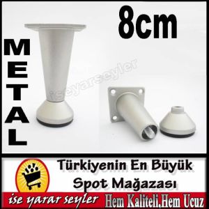 8cm ÇOK AMAÇLI HUNİ ALÜMİNYUM MOBİLYA AYAĞI