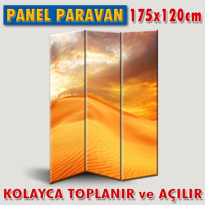 GÖRSELLİ KATLANIR PANEL BÖLME SİSTEMİ - SARININ TONLARI