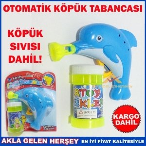 Ücretsiz Kargo DALDIRMA SİSTEMLİ MANUEL KÖPÜK EĞLENCESİ TABANCA