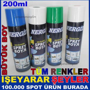 1. Kalite Büyük Boy 200ml Sprey Boya Araba, Motor, Beyaz Eşya Tamiri İçin Tüm Renkler Mevcut