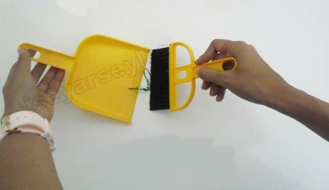 Oto ve ev temizliği için mini faraş seti