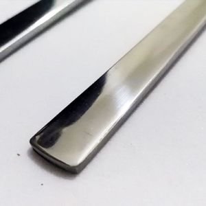 6 Adet Lüks Düz Sade Model Paslanmaz Çelik Rostfrei Tatlı Kaşığı Seti