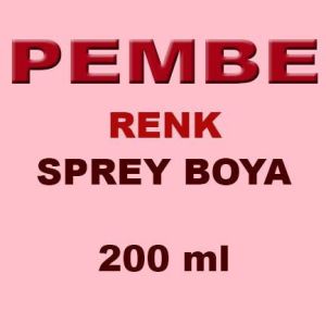 1.KALİTE BÜYÜK BOY 200-250ml SPREY BOYA KALICI ETKİLİ RENK SEÇENEKLERİYLE TÜM RENKLER MEVCUT -1 pembe