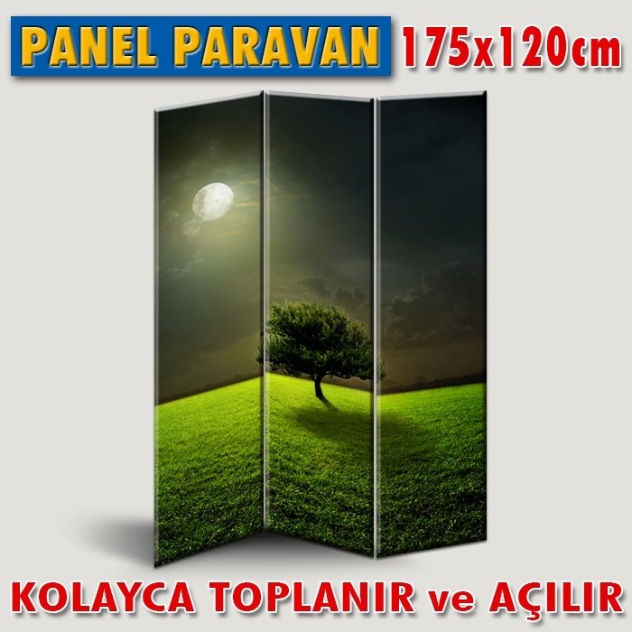 GÖRSELLİ KATLANIR PANEL BÖLME SİSTEMİ - YALNIZ AĞAÇ MEHTAPTA