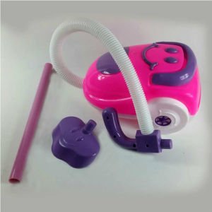 Oyuncak Elektrikli Süpürge Yatık Model (Pembe Renk)