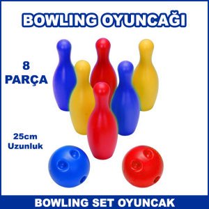 8 Parça Bowling Oyucak Seti Spor ve Beceri Oyuncakları - Bowling Oyuncağı