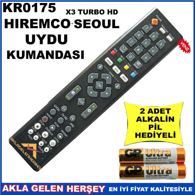 HİREMCO UYDU CİHAZI Receiver KUMANDASI KR0175