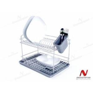 Lalezar İki Katlı Bulaşık Sepeti Tabaklık Bulaşıklık lzr-558