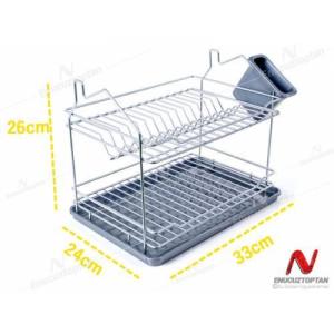 Lalezar İki Katlı Bulaşık Sepeti Tabaklık Bulaşıklık lzr-558