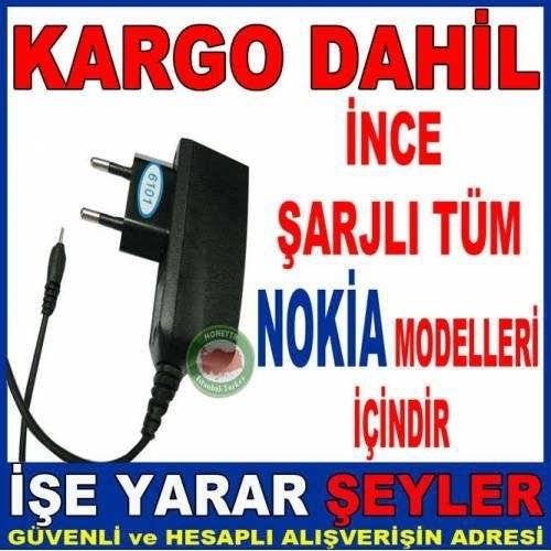 NOKIA İNCE UÇLU EV İŞYERİ ŞARJ ALETİ LED IŞIK KD