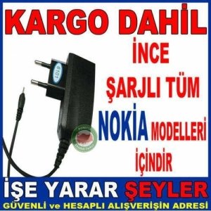 NOKIA İNCE UÇLU EV İŞYERİ ŞARJ ALETİ LED IŞIK KD