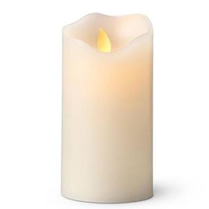 Plastik Led Mum Hareketli Pilli - Alevli Silindir Mum Küçük Boy